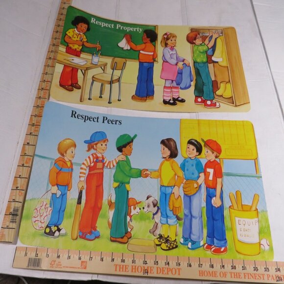 Respect (6) BULLETIN BOARD SET 1980s or older Vintage  Classroom Posters - Picture 5 of 6